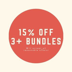 15% OFF 3+ BUNDLES